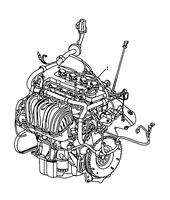 Двигатель в сборе (JLC-4G15/4G18+5MT) Geely Emgrand 7 — схема
