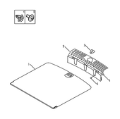 Обшивка багажного отсека (багажника) (2) Geely Emgrand X7 — схема
