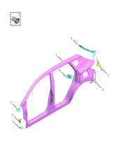 Кузовные детали боковых частей (SX11-A3) Geely Coolray — схема