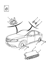 Запчасти Geely Emgrand GT Поколение I (2015)  — Блок управления кузовом, датчик дождя и давления в шинах (6G35 & 4T18 CONFORTABLE VERSION) — схема