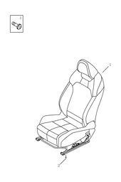 Запчасти Geely Coolray Поколение I (2018)  — Сиденье переднее правое (2) — схема