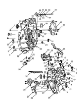 Механизм переключения передач (BJ6) Geely GS — схема