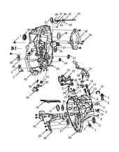Запчасти Geely GS Поколение I (2017)  — Механизм переключения передач (BJ6) — схема