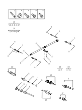 Приводной вал (привод колеса) (2) Geely Atlas Pro — схема