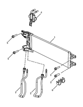 Радиатор масляный (4G24, DSI) Geely Atlas — схема