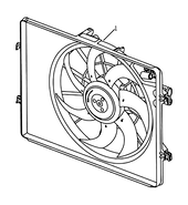 Вентилятор радиатора охлаждения (SUPPLIER CODE: 230024) Geely Emgrand GT — схема
