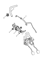 Механизм сцепления (BJ6) Geely GS — схема
