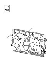 Вентилятор радиатора охлаждения Geely Emgrand 7 — схема