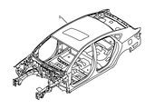 Запчасти Geely Emgrand GT Поколение I (2015)  — Кузов (W/ SUNROOF) — схема