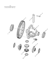 Дифференциал (FE-7JD（4G18、F621F）) Geely GS — схема