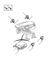 Запчасти Geely GS Поколение I — рестайлинг (2019)  — Блок управления подушками безопасности (Airbag) — схема