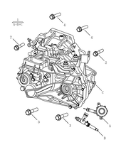 Запчасти Geely GS Поколение I (2017)  — Механическая коробка передач (BJ6) — схема