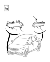 Противотуманные фары Geely GS — схема