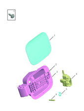 Лючок топливного бака (бензобака) (SX11-A3) Geely Coolray — схема