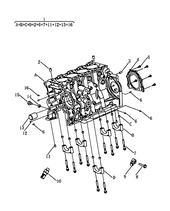 Блок цилиндров ([JLB-4G13T-A028]) Geely Emgrand X7 — схема