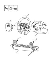 Подушка безопасности водителя (Airbag) Geely Emgrand GT — схема