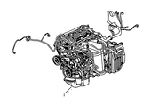 Запчасти Geely Atlas Поколение I (2016)  — Двигатель в сборе (JLD-4G20) — схема