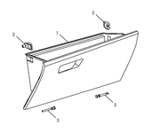 Запчасти Geely GS Поколение I (2017)  — Перчаточный ящик (бардачок) — схема