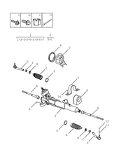 Запчасти Geely Emgrand 7 Поколение II — рестайлинг (2016)  — Рулевая рейка — схема