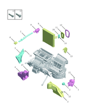 Испаритель (SX11-A3) Geely Coolray — схема