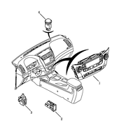 Блок управления отопителем и кондиционером (1) Geely Emgrand X7 — схема
