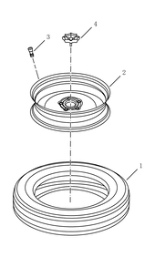 Запасное колесо Geely Atlas Pro — схема