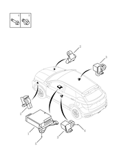 Блок управления подушками безопасности (Airbag) Geely Coolray — схема