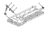 Шланг вентиляции картера (JLD-4G20-A45/A017, JLD-4G24-A31/A37) Geely Atlas — схема