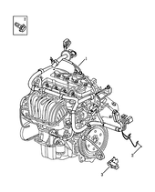 Проводка двигателя (MT) Geely Emgrand 7 — схема