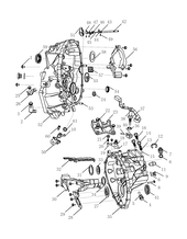 Механизм переключения передач (FE-7JD（4G18、F621F）) Geely GS — схема