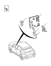 Блок управления кузовом, датчик дождя и давления в шинах Geely GS — схема