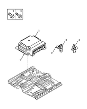 Блок управления подушками безопасности (Airbag) (3) Geely Emgrand X7 — схема