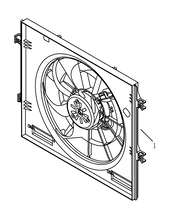 Вентилятор радиатора охлаждения Geely Atlas Pro — схема