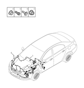 Запчасти Geely Emgrand 7 Поколение II — рестайлинг (2016)  — Проводка моторного отсека — схема
