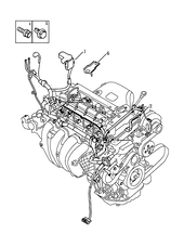 Запчасти Geely Emgrand X7 Поколение I — рестайлинг II (2018)  — Проводка двигателя (2) — схема