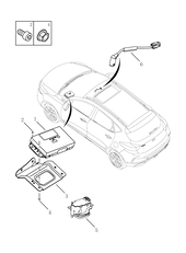 Запчасти Geely GS Поколение I — рестайлинг (2019)  — Интеллектуальная мобильность (умный автомобиль) (FE-7JD) — схема