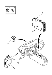 Блок управления кузовом, датчик дождя и давления в шинах (2) Geely Atlas — схема