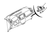 Запчасти Geely Emgrand X7 Поколение I — рестайлинг II (2018)  — Лампа перчаточного ящика (бардачка) — схема