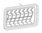 Решетка воздуховода (дефлектор) Geely Emgrand GT — схема