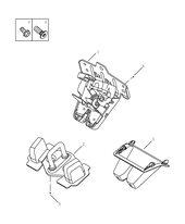 Замок и комплектующие крышки багажника (1) Geely Atlas Pro — схема