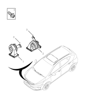 Клаксон (звуковой сигнал) (FE-7JD) Geely GS — схема