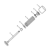 Клапанный механизм ГРМ (JLC-4G18-A025/A026) Geely GS — схема