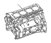 Блок цилиндров (JLE-4T18) Geely Emgrand GT — схема