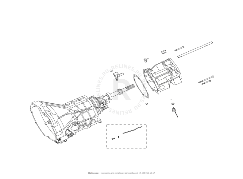 Запчасти Great Wall Hover H2 Поколение I (2005)  — Отделка центральной стойки кузова (наружняя) (1) — схема