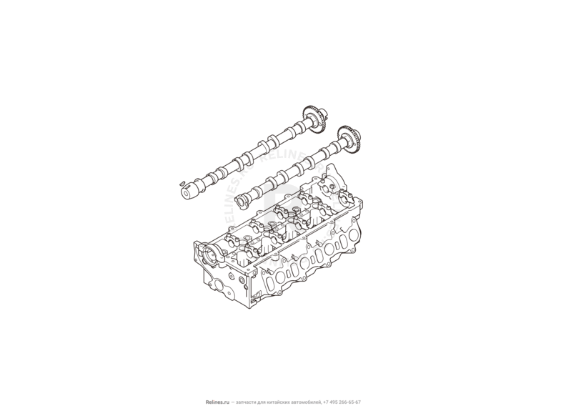 Запчасти Haval H9 Поколение I — рестайлинг I (2017) Дизель — Распределительный вал двигателя (распредвал) — схема
