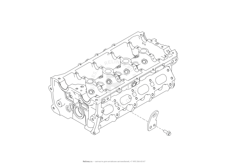 Опоры двигателя Haval F7x — схема