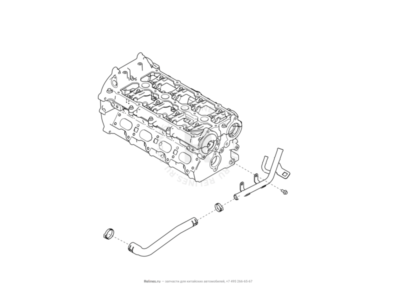Шланги отопителя Haval F7x — схема