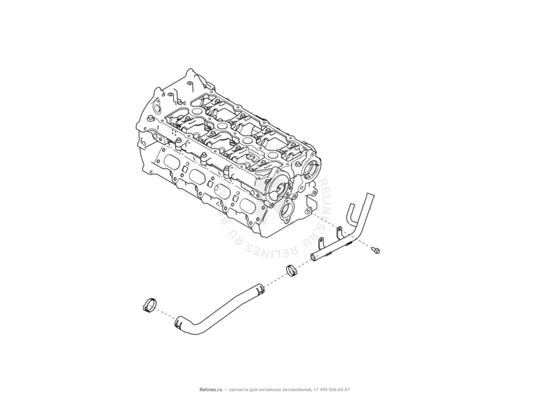 Шланги отопителя Haval F7x — схема