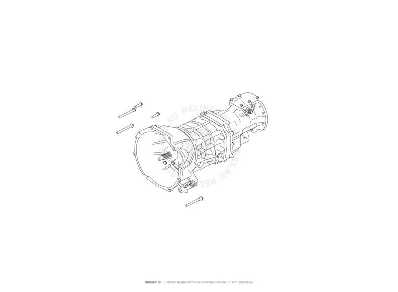 Запчасти Haval H5 Поколение I (2020) 2.0л, МКПП — Трансмиссия (коробка переключения передач, КПП) — схема