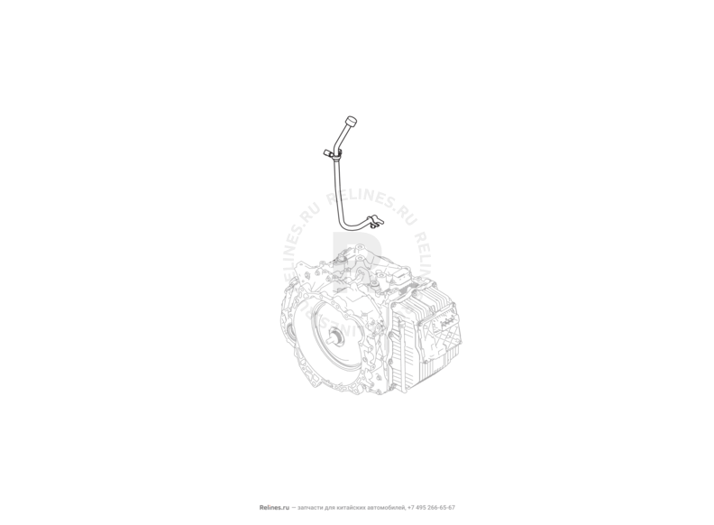 Запчасти Haval F7x Поколение I (2019) 2.0л, 4x2 (КПП: 1500000CDB120R) — Трубка коробки передач — схема